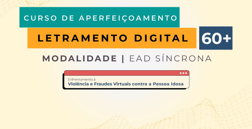 Curso de letramento digital para pessoas idosas vai até dia 30