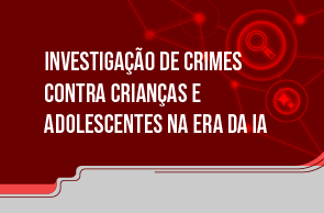 Imagem meramente ilustrativa, de formato quadricular, com fundo vermelho e rodapé cinza. No centro, está o título do evento. Fim da descrição.